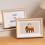 Customized Multi Size 6/7/8/10/12/16/A3/A4 Inch Rural Wall Mounted Square Retro Desktop Wooden Style MDF Photo Picture Frame