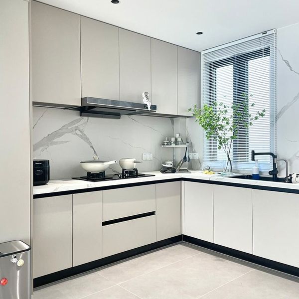Factory Direct Custom Modern Solid Wood Furniture Cabinet Whole House Kitchen Wardrobe Sideboard Backsplash